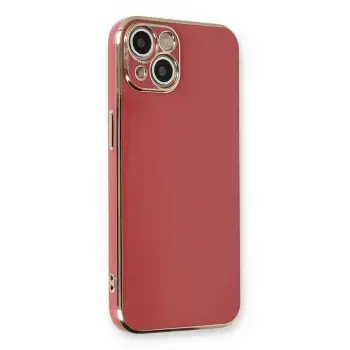 Lopard İphone 13 Kılıf Volet Silikon - Kırmızı