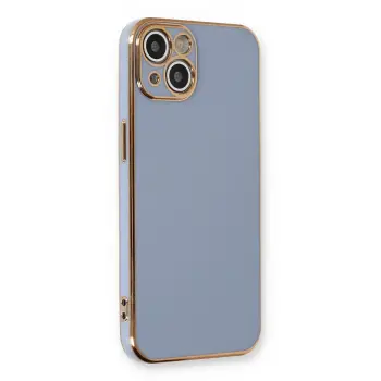 Lopard İphone 13 Kılıf Volet Silikon - Mavi