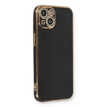 Lopard İphone 13 Kılıf Volet Silikon - Siyah