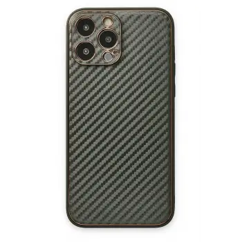 Lopard İphone 13 Pro Kılıf Coco Karbon Silikon - Füme