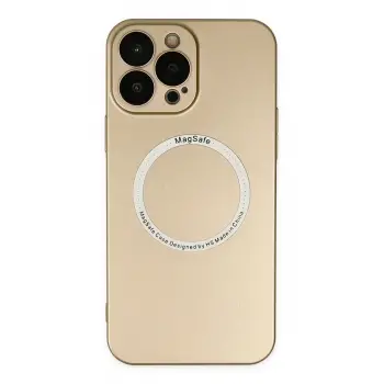 Lopard İphone 13 Pro Kılıf Jack Magneticsafe Lens Silikon - Gold
