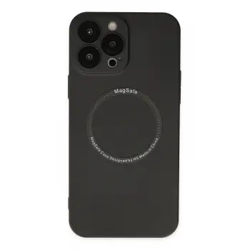 Lopard İphone 13 Pro Kılıf Jack Magneticsafe Lens Silikon - Siyah