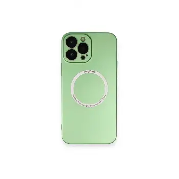 Lopard İphone 13 Pro Kılıf Jack Magneticsafe Lens Silikon - Yeşil