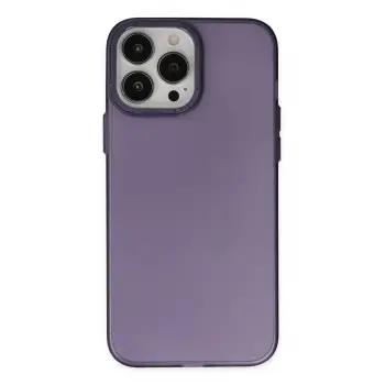 Lopard İphone 13 Pro Kılıf Modos Metal Kapak - Derin Mor