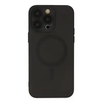Lopard İphone 13 Pro Kılıf Moshi Lens Magneticsafe Silikon - Siyah