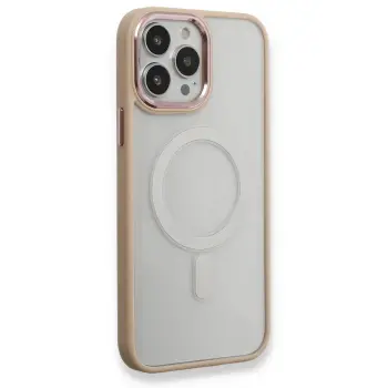Lopard İphone 13 Pro Kılıf Room Magneticsafe Silikon - Pudra