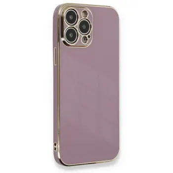 Lopard İphone 13 Pro Kılıf Volet Silikon - Mor