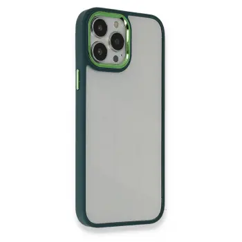 Lopard İphone 13 Pro Max Kılıf Dora Kapak - Haki Yeşil