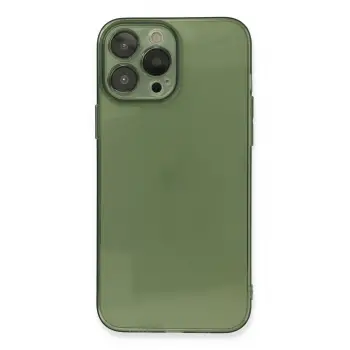 Lopard İphone 13 Pro Max Kılıf Fly Lens Silikon - Yeşil