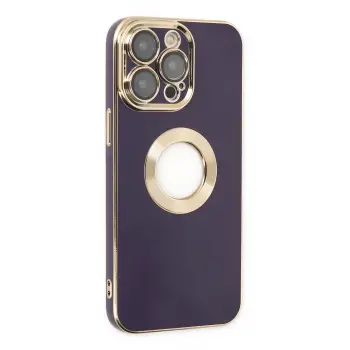 Lopard İphone 13 Pro Max Kılıf Store Silikon - Derin Mor