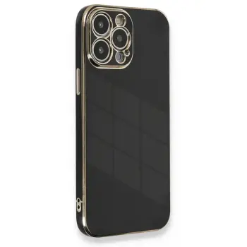 Lopard İphone 13 Pro Max Kılıf Volet Silikon - Siyah