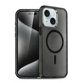 Lopard İphone 14 Kılıf Glow Magsafe Kapak - Siyah