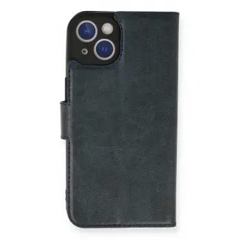 Lopard İphone 14 Kılıf Trend S Plus Kapaklı Kılıf - Lacivert
