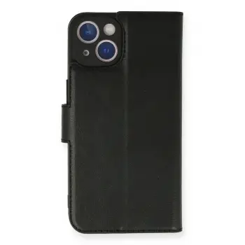 Lopard İphone 14 Kılıf Trend S Plus Kapaklı Kılıf - Siyah