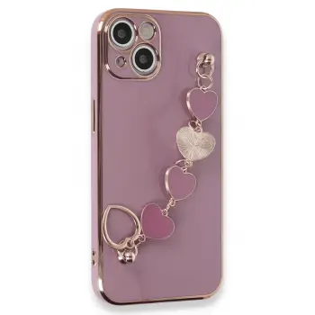 Lopard İphone 14 Plus Kılıf Esila Silikon - Mor