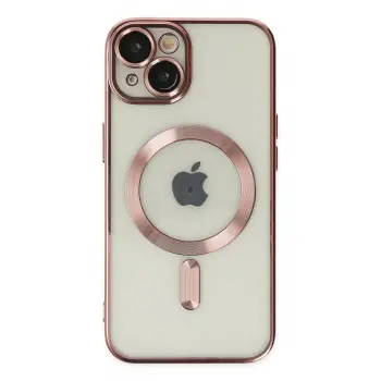 Lopard İphone 14 Plus Kılıf Kross Magneticsafe Kapak - Rose