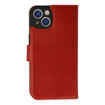 Lopard İphone 14 Plus Kılıf Trend S Plus Kapaklı Kılıf - Kırmızı