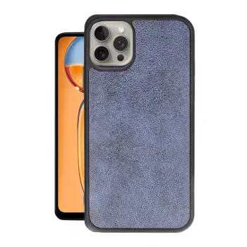 Lopard İphone 14 Pro Kılıf Aras Deri Kapak - Lacivert