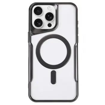 Lopard İphone 14 Pro Kılıf Boyi Magsafe Silikon Kapak - Siyah