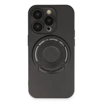 Lopard İphone 14 Pro Kılıf Lukka Magneticsafe Kapak - Siyah