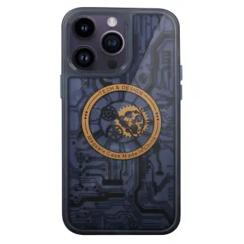 Lopard İphone 14 Pro Kılıf Magic Magneticsafe Silikon - Siyah