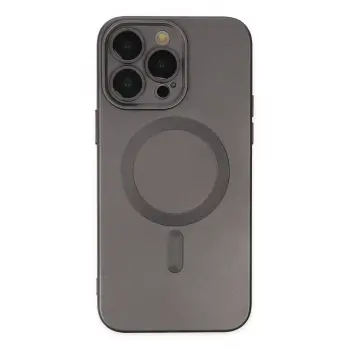 Lopard İphone 14 Pro Kılıf Moshi Lens Magneticsafe Silikon - Füme