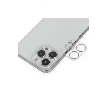 Lopard İphone 14 Pro Max Band Metal Kamera Lens - Gümüş