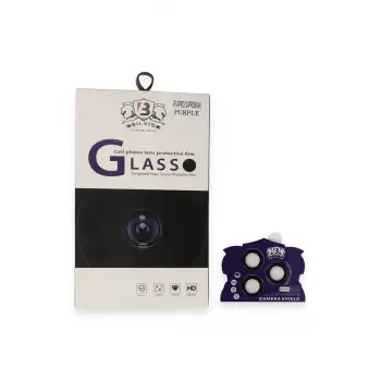 Lopard İphone 14 Pro Max Bilvis Titan Kamera Lens - Derin Mor