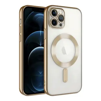Lopard İphone 14 Pro Max Kılıf Kross Magneticsafe Kapak - Gold