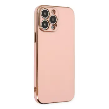 Lopard İphone 14 Pro Max Kılıf Volet Silikon - Pembe