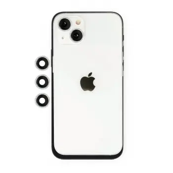 Lopard İphone 14 Shine Kamera Lens - Gümüş