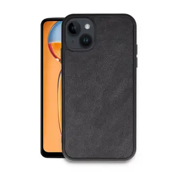 Lopard İphone 15 Kılıf Aras Deri Kapak - Siyah