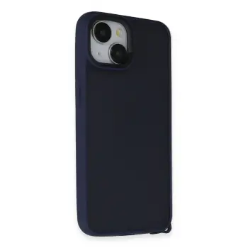 Lopard İphone 15 Kılıf Elegant Kapak - Lacivert