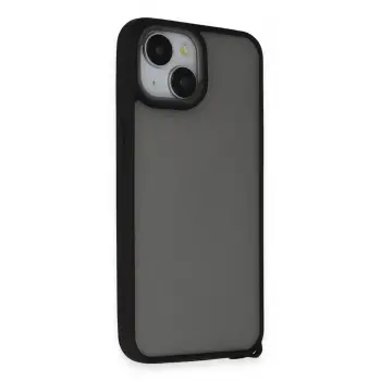 Lopard İphone 15 Kılıf Elegant Kapak - Siyah