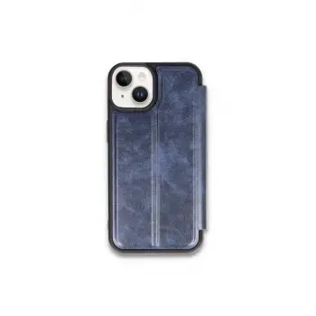 Lopard İphone 15 Kılıf Flip Cover - Lacivert