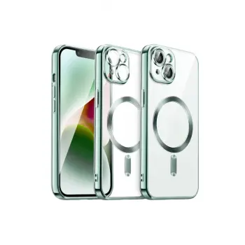 Lopard İphone 15 Kılıf Kross Magneticsafe Kapak - Açık Yeşil