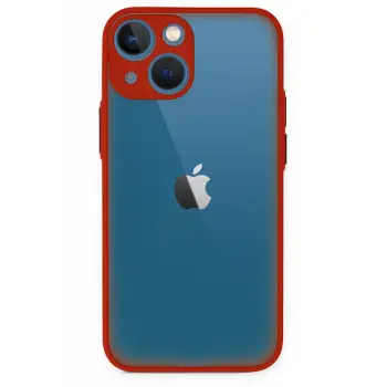 Lopard İphone 15 Kılıf Montreal Silikon Kapak - Kırmızı