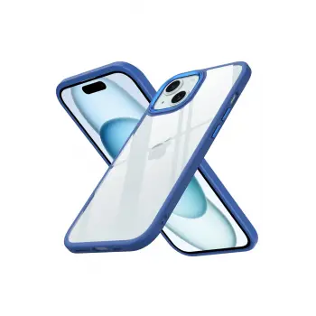 Lopard İphone 15 Kılıf Power Silikon - Mavi