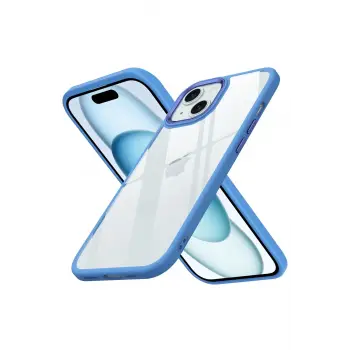 Lopard İphone 15 Kılıf Power Silikon - Sierra Blue