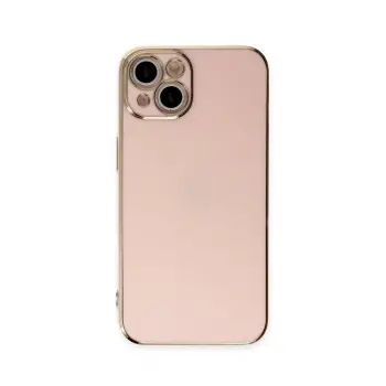 Lopard İphone 15 Kılıf Volet Silikon - Pembe