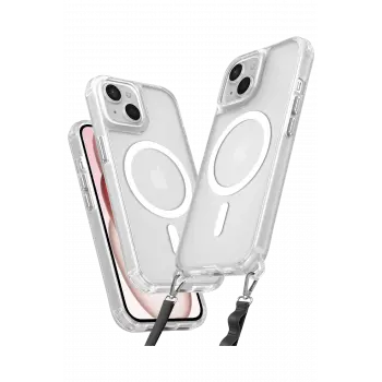 Lopard İphone 15 Plus Kılıf Enka Magsafe Silikon Kılıf - Şeffaf