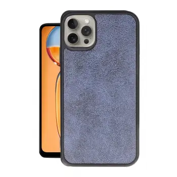 Lopard İphone 15 Pro Kılıf Aras Deri Kapak - Lacivert