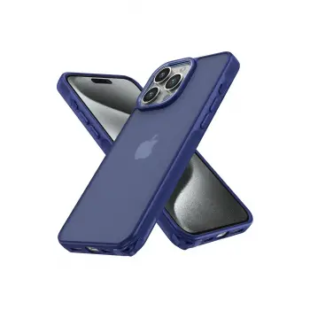 Lopard İphone 15 Pro Kılıf Elegant Kapak - Lacivert