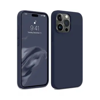 Lopard İphone 15 Pro Kılıf First Silikon - Lacivert