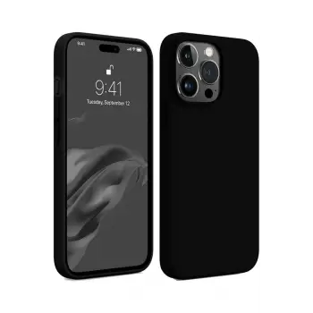 Lopard İphone 15 Pro Kılıf First Silikon - Siyah