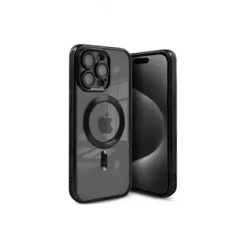 Lopard İphone 15 Pro Kılıf Kross Magneticsafe Kapak - Siyah