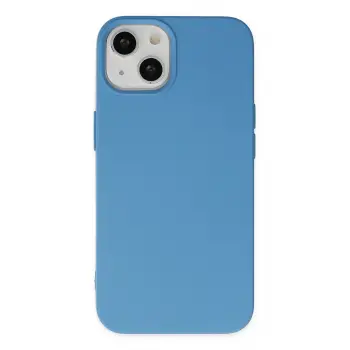 Lopard İphone 15 Pro Kılıf Nano İçi Kadife Silikon - Mavi