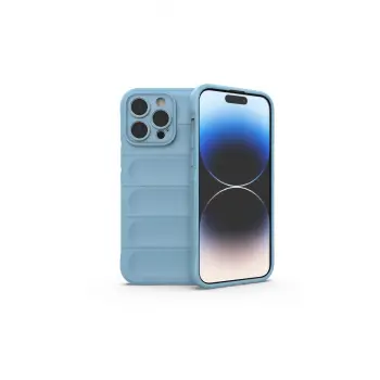 Lopard İphone 15 Pro Kılıf Optimum Silikon - Sky Blue