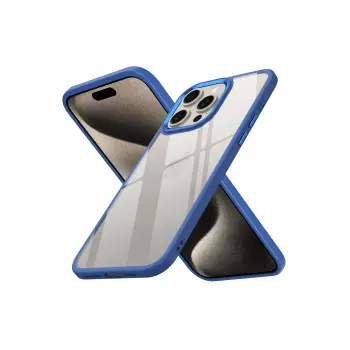 Lopard İphone 15 Pro Kılıf Power Silikon - Mavi