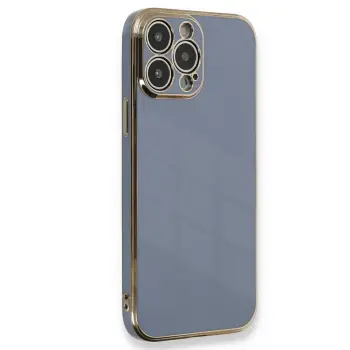 Lopard İphone 15 Pro Kılıf Volet Silikon - Mavi